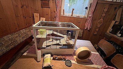 Kleintierk&auml;fig mit Zubeh&ouml;r
